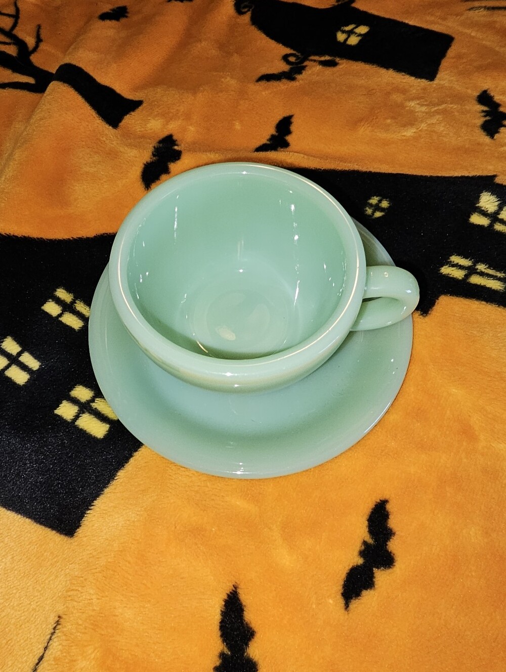 Fire King JADEITE 6oz Cup & Saucer